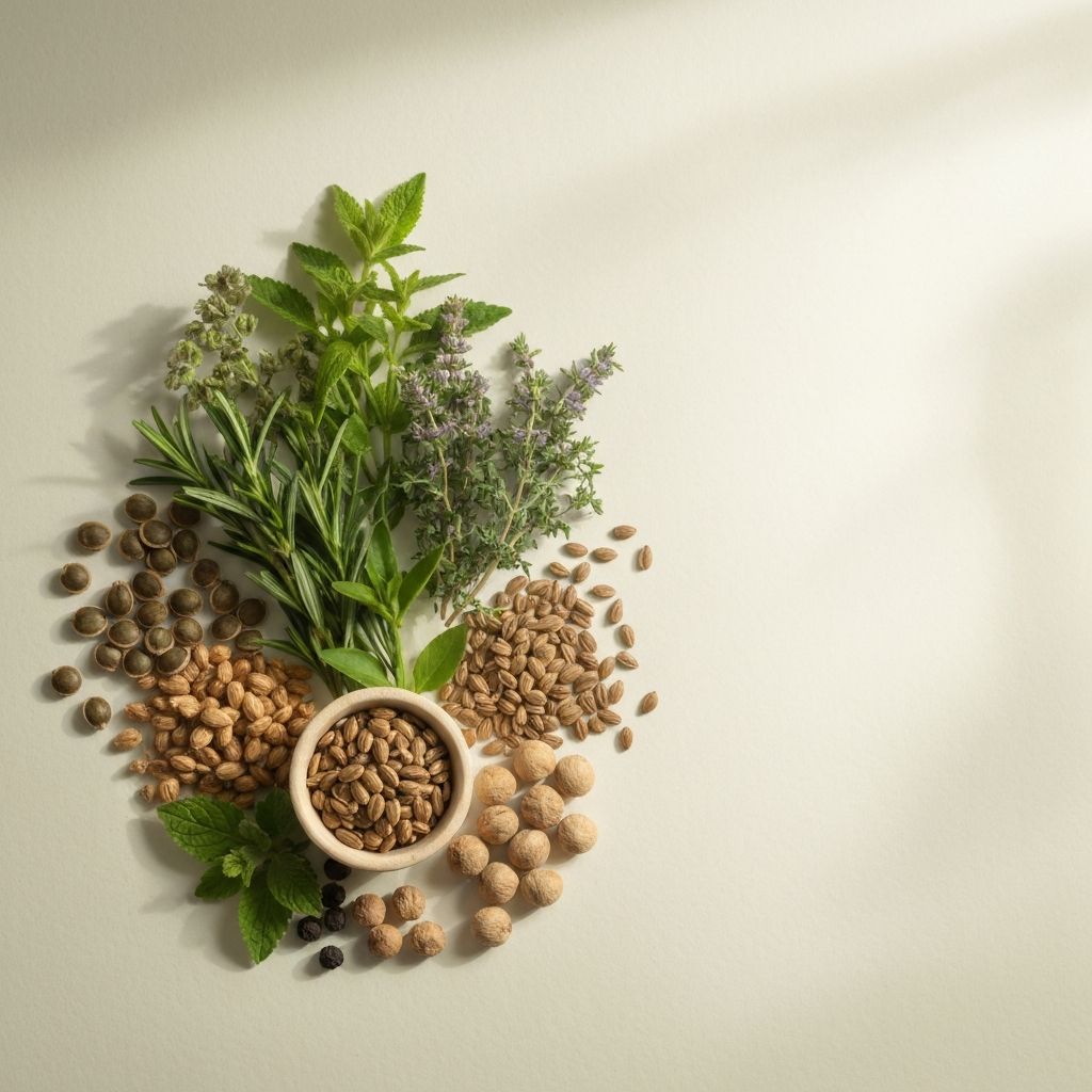 Natürliche Kombination von Kräutern und Nährstoffen